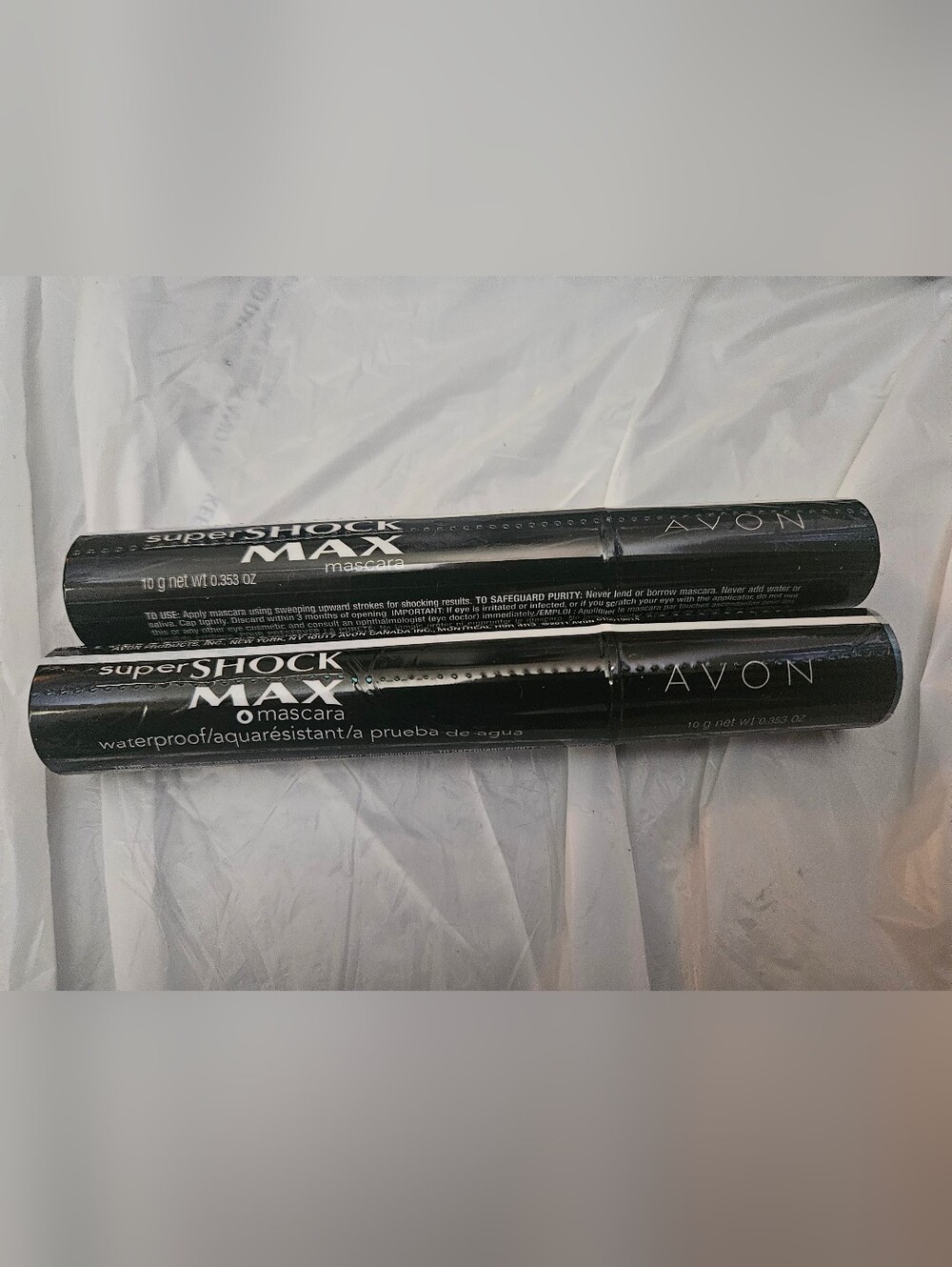 2x Avon Super Shock MAX Mascara BLACK Full Size New SEALED Retired Stock. 